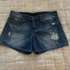 Joe's Jeans Distressed Blue Jean Shorts “Marylee”